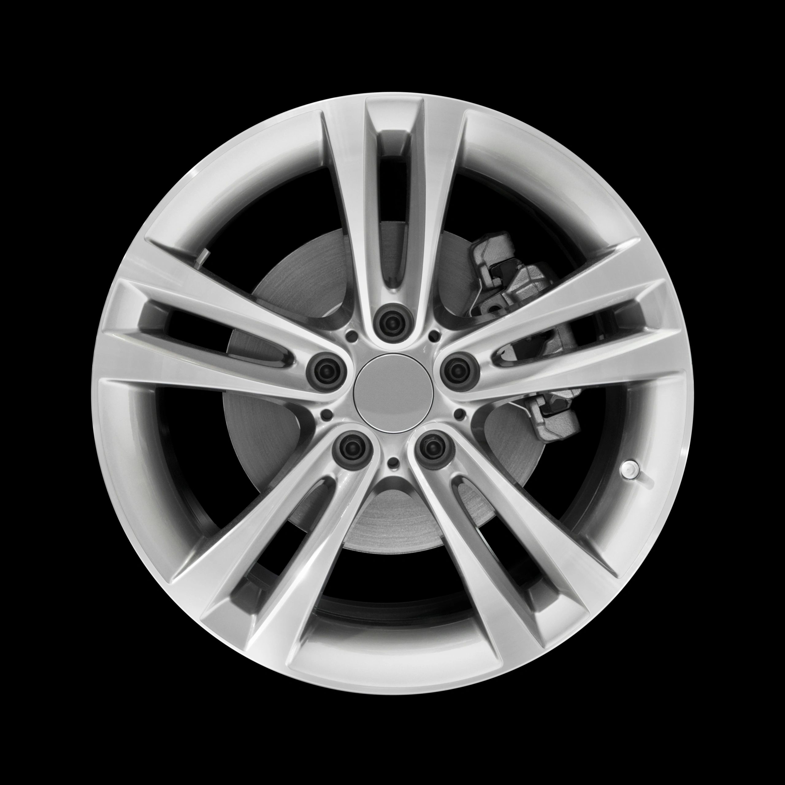 Alloy wheel with disc brake
